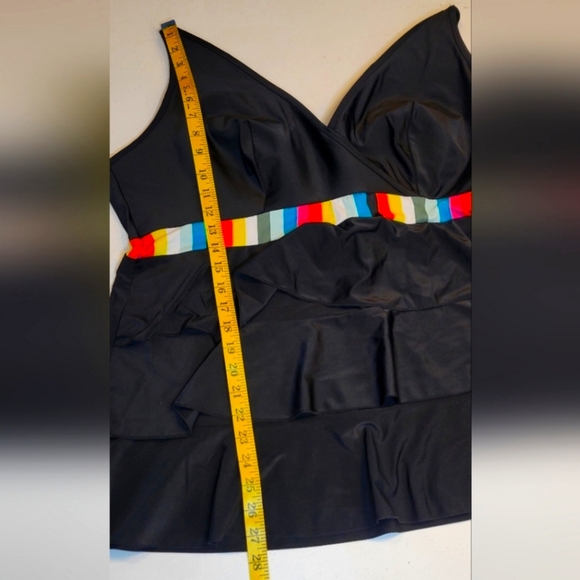 Cacique Rainbow Striped Swimsuit - Picture 12 of 15